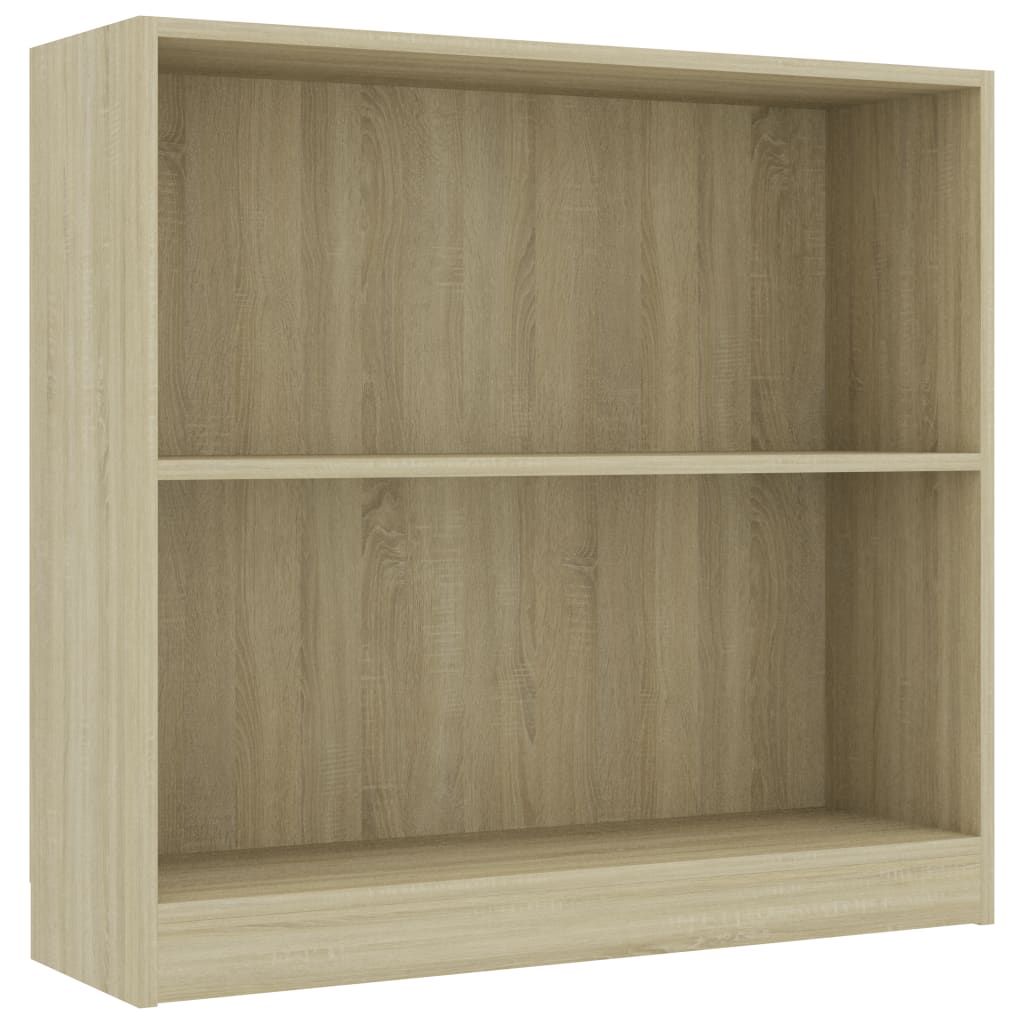 vidaXL Regał dąb sonoma 80x24x75 cm Materiał drewnopochodny Zdjęcie produktu 
