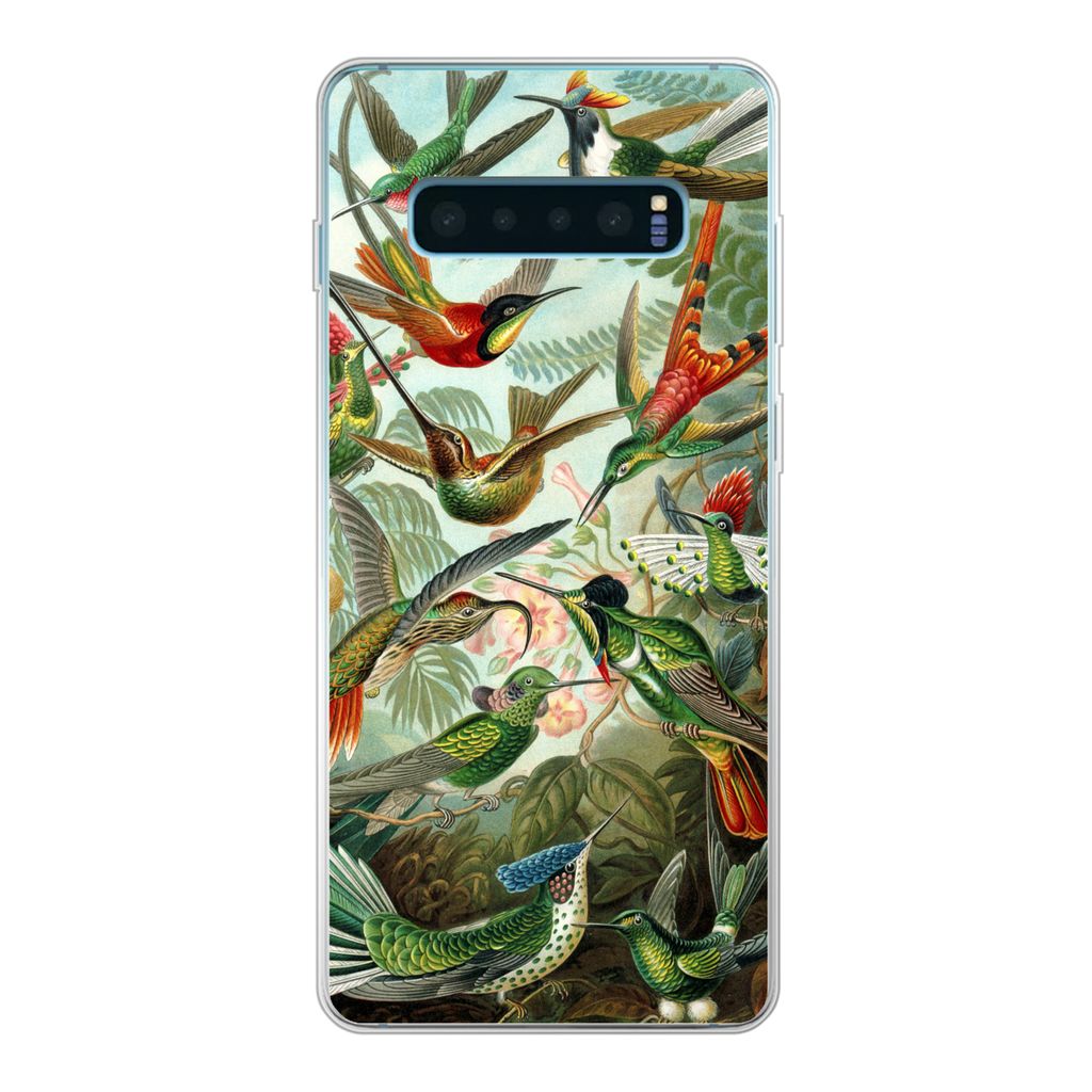 MuchoWow Handyhülle Schutzhülle Hülle für Samsung Galaxy S10 Lite Trochilidae - Alte Meister - Kunst Silikon Softcase Handy Hülle - Schutz