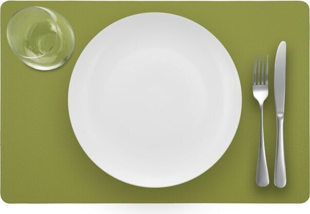 Tischset - Recyceltes Leder - 28,5 x 43,5 cm - 4 Stück - Thymian