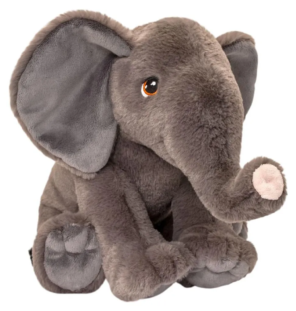 Keel Toys Peluche Éléphant 45 cm - Jouet Éco-responsable Durable