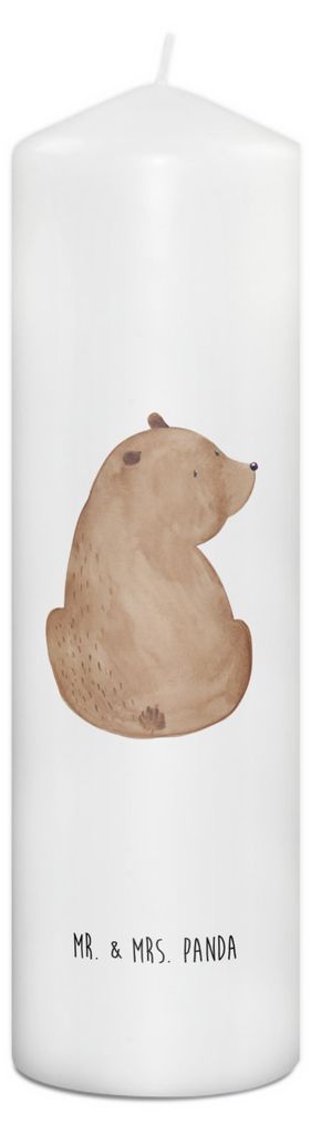 Mr. & Mrs. Panda Kerze Bär Schulterblick 29 x 8 cm XL - Produktbild 