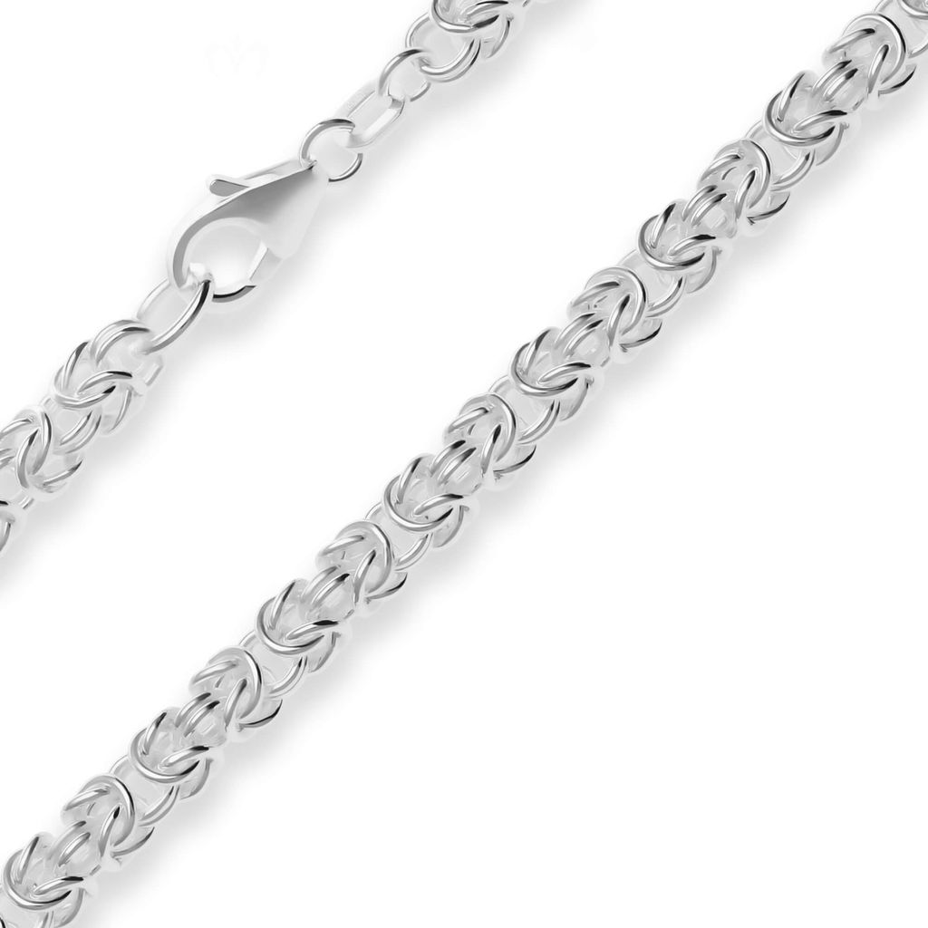 4mm Armband Königskette Silberarmband Armschmuck aus 925 Silber 19cm