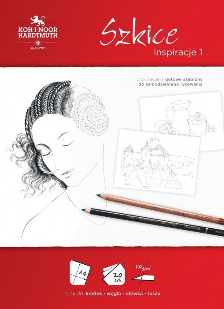 Blok Inspiracje - Szkice A4/20 arkuszy 110g