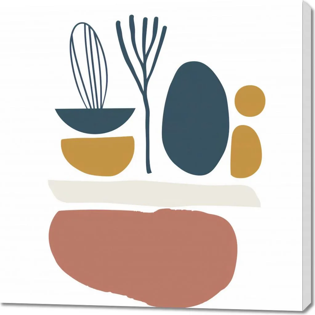 Quadro 100x100 cm Vegetazione elegante