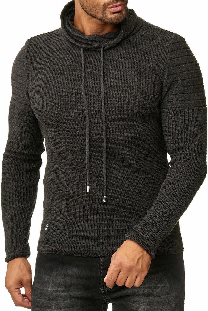 Red Bridge Herren Strickpullover Rollkragen- Pullover Shoulder Lines