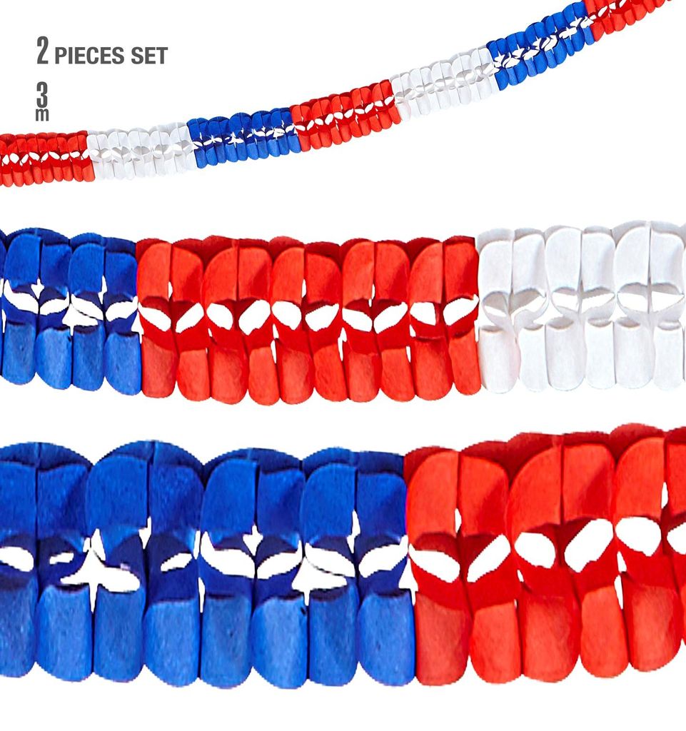 Frankreich Girlande 3 m - Ø 8 cm | 2er Set Produktbild 
