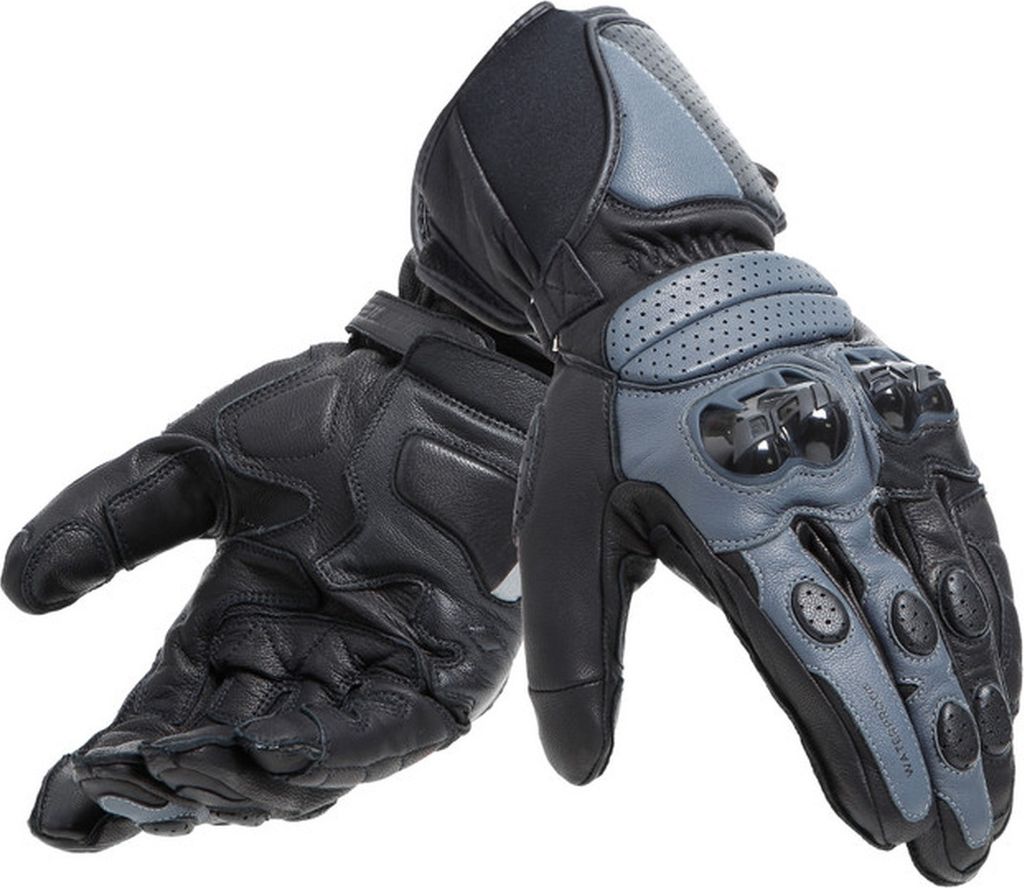 Dainese Impeto D-Dry wasserdichte Motorradhandschuhe, schwarz/grau, XXS