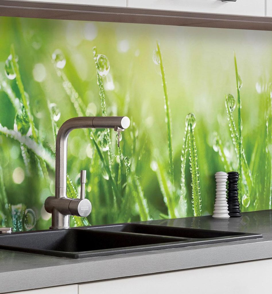 Küchenrückwand selbstklebend Wiese Spritzschutz Folie 280 x Produktbild 