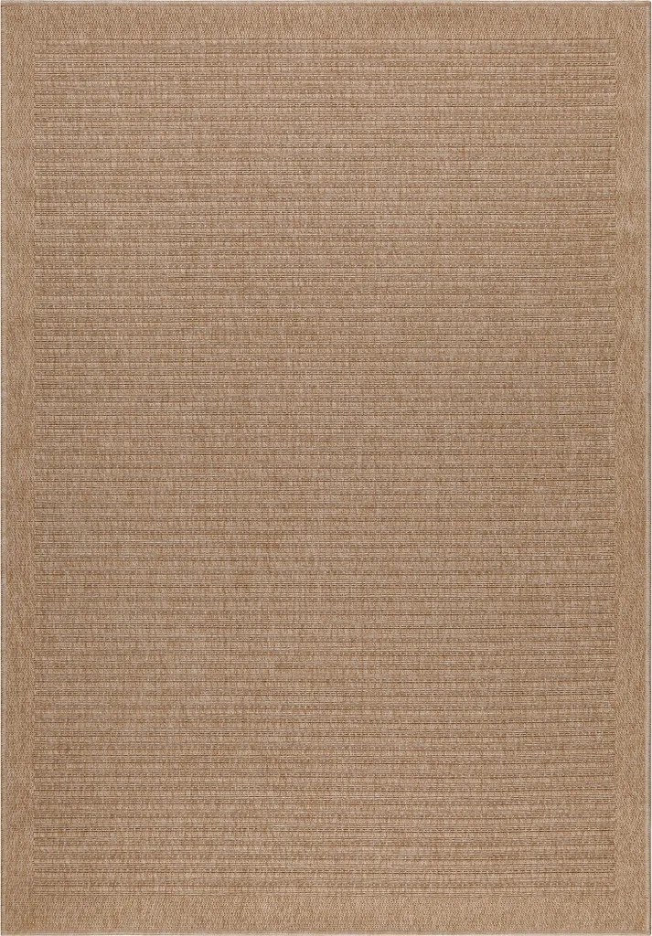 Tapis Anti-Tache et Durable 200x290 cm, Effet Naturel pour Balcon