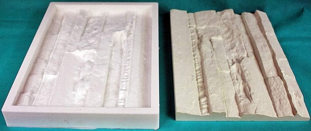 Silikonform Gießform 29 cm x 20 cm für Klinker Steine - die Form ist wieder verwendbar