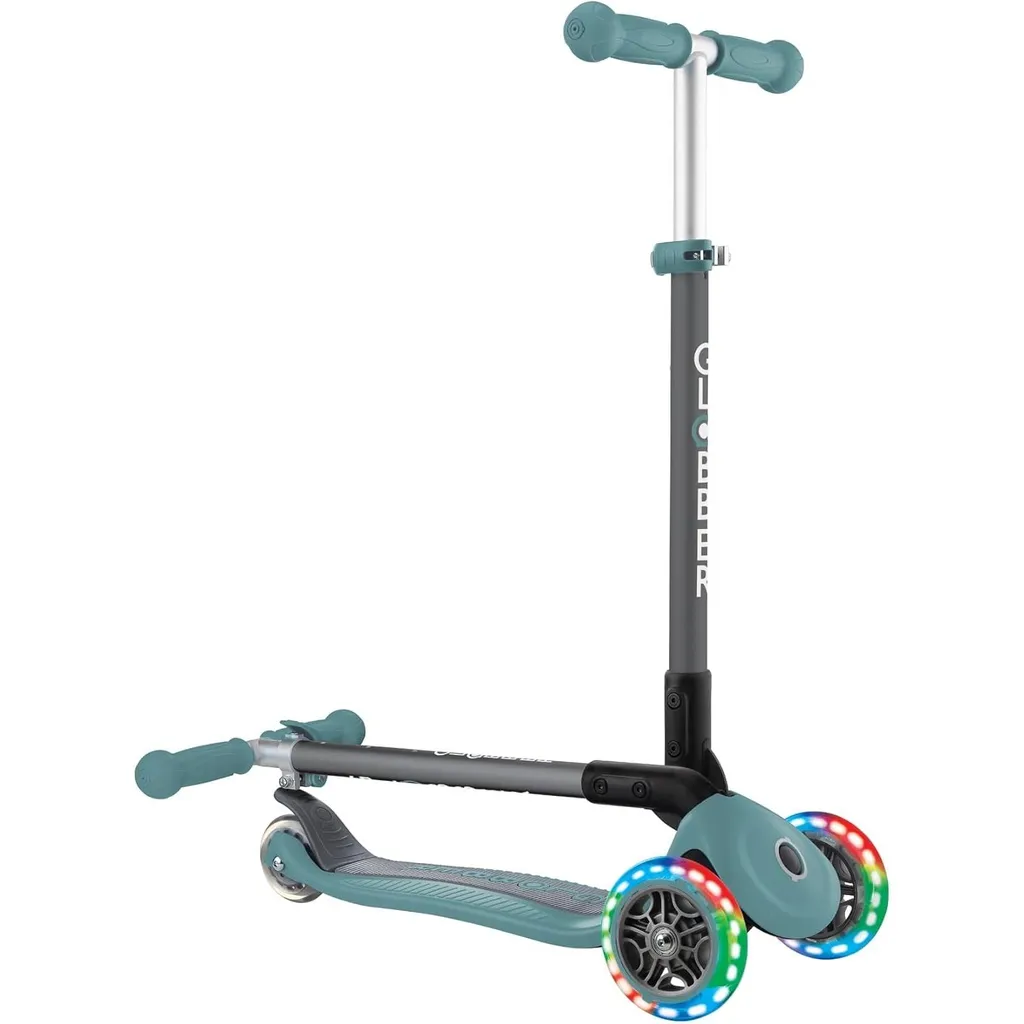 Globber Primo Foldable Lights Mint : Roues Lumineuses et Pliage Rapide