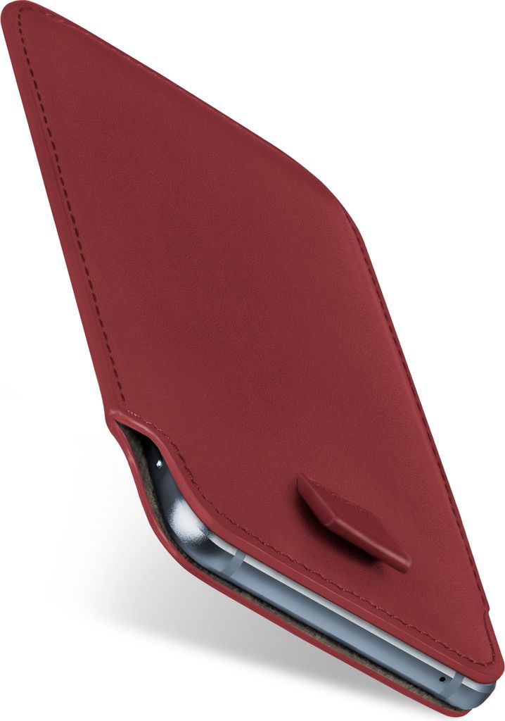 PULL-Case für LG Q7+, Farbe:Maroon-Red