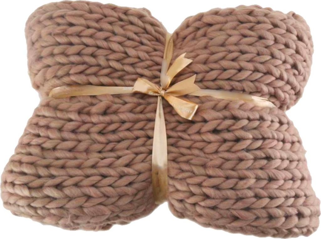 Grobstrick-Überwurfdecke, weiche Acrylfaser-Überwurfdecke, handgefertigte dicke Zopfmuster-Häkeldecke, große Strickdecke aus grobem Garn, Seilk...