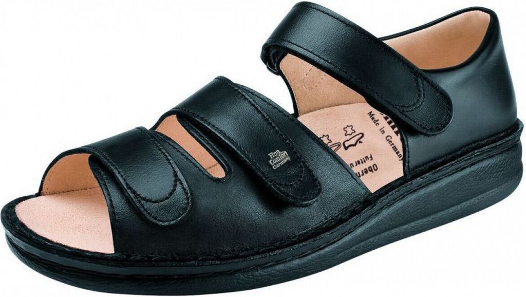 Finn Comfort Komfort Pantoletten BALTRUM Herren 353237313130 Schwarz 42 EU