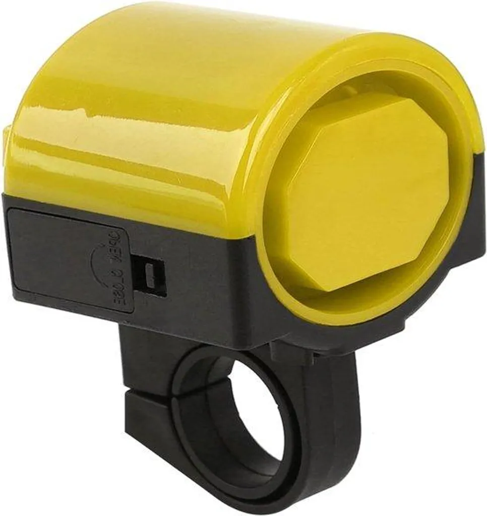 Kit alarme vélo avec klaxon électrique 4 pièces jaune pour guidon VTT