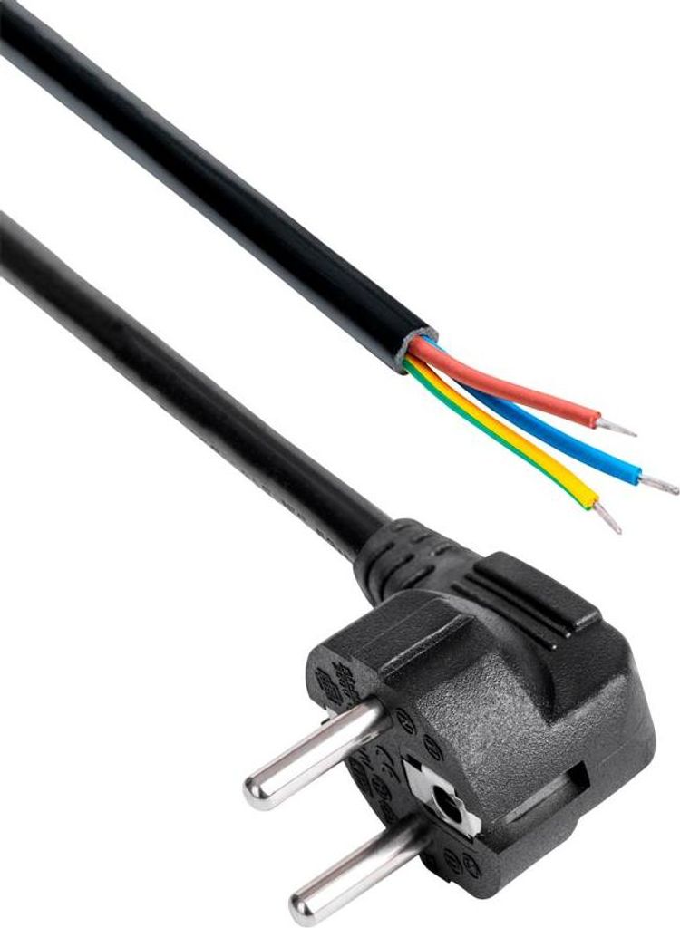 Akyga Power cable AK-OT-01A with open tin CEE 7/7 250V/50Hz Produktbild 