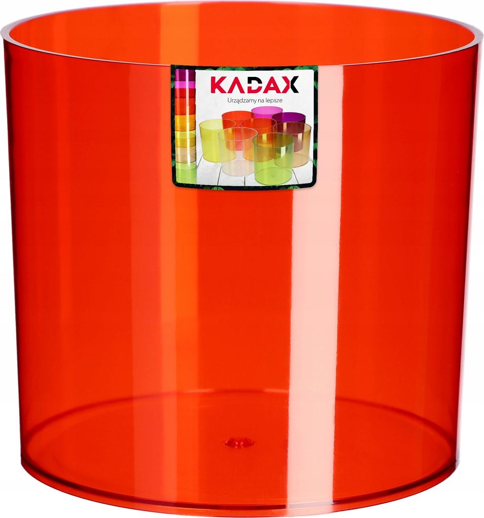 KADAX Blumentopf aus Kunststoff "Figari", einfacher Pflanztopf, runder Topf, 15 cm, Rot