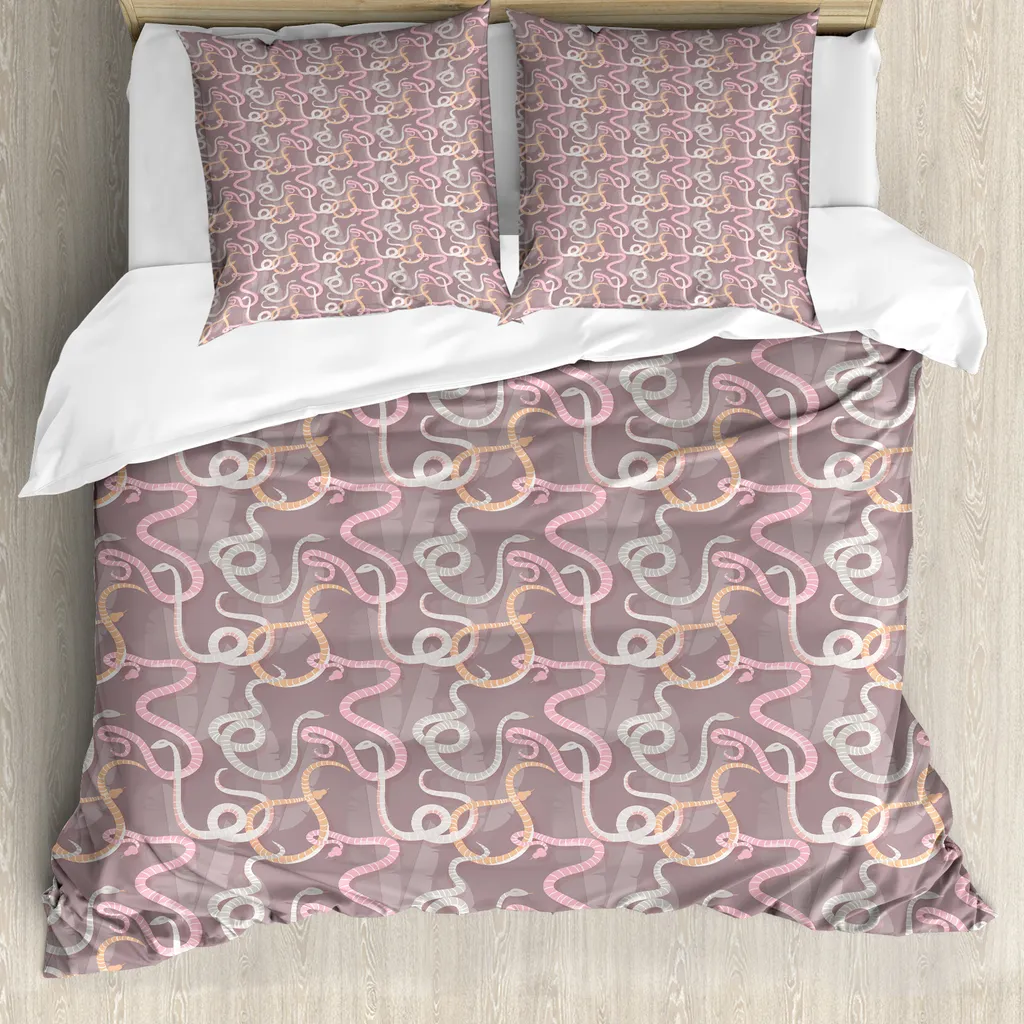 Parure de lit 155x220 cm taupe chaud poussière avec taie d'oreiller 80x80