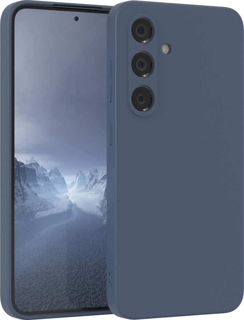 EAZY CASE - TPU Hülle für Samsung Galaxy S24 FE, TPU Case stoßfeste Handyhülle, weiches Cover mit Kameraschutz, Silikonhülle in Dunkelblau