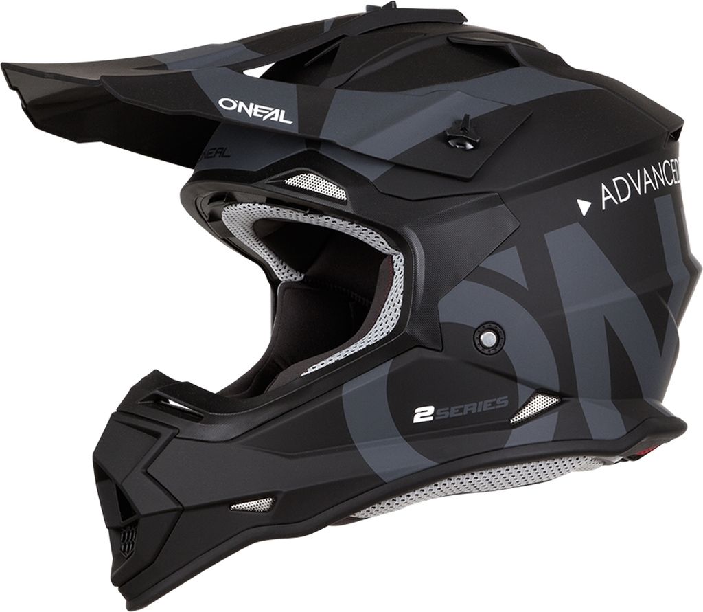 Oneal 2Series RL Slick Motocross Helm Farbe: Schwarz, Produktbild 