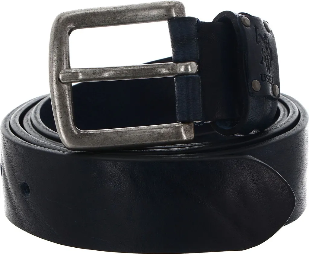 Cintura U.S. POLO ASSN. Hitchcock W110 Navy Blu Scuro - Pelle Vera Uomo