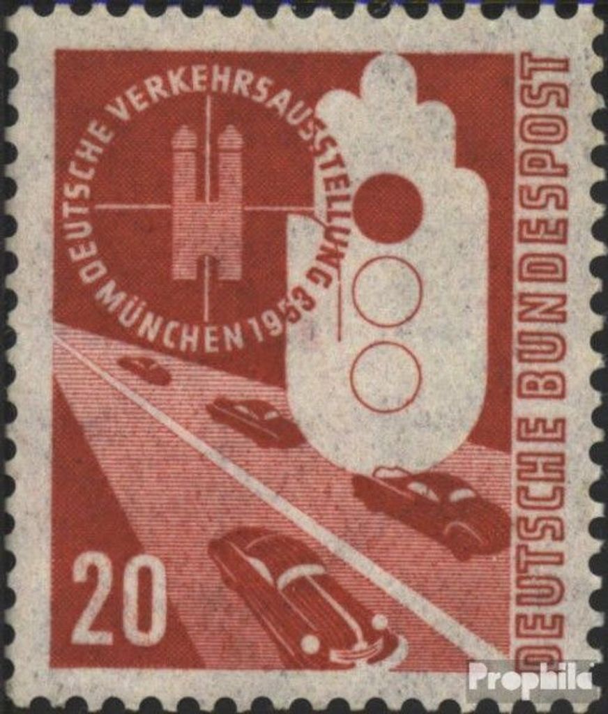Briefmarken BRD (BR.Deutschland) 1953 Mi 169 postfrisch Deutsche Verkehrsausstellung