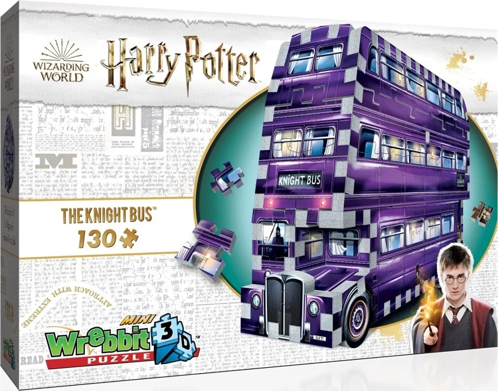 Puzzle 3D Harry Potter Le Chevalier Errant Knight Bus Wrebbit de 130 pièces