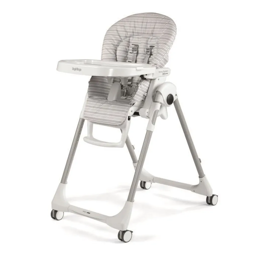 Chaise haute bébé réglable 7 positions Peg Perego Follow Me grise
