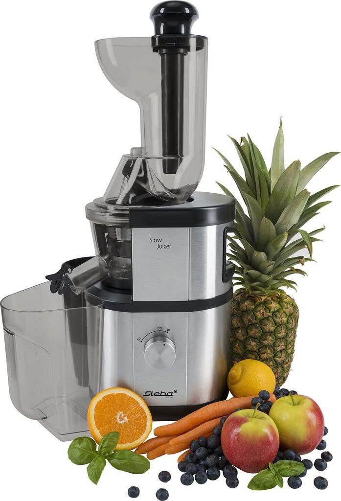 Steba E 400 Premium Slow-Juicer Entsafter 400 Watt Edelstahl 400 W Leistung