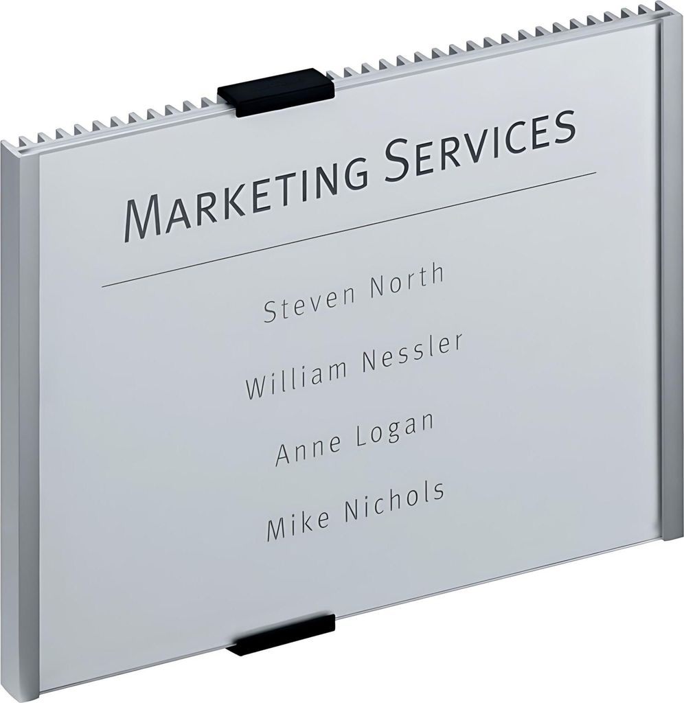 DURABLE Türschild INFO SIGN 210x148,5mm quer, 480523 silber Produktbild 
