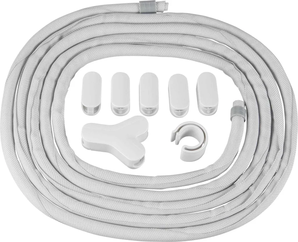Gaine Range-Câbles Bluelounge Soba Blanc pour Organisation Informatique - 5