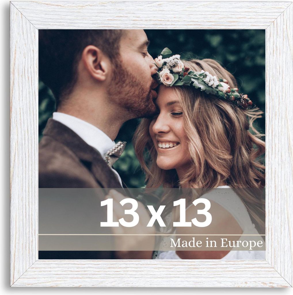 Bilderrahmen "Klee" - Farbe: Shabby Weiß - Größe: 13 x 13 cm