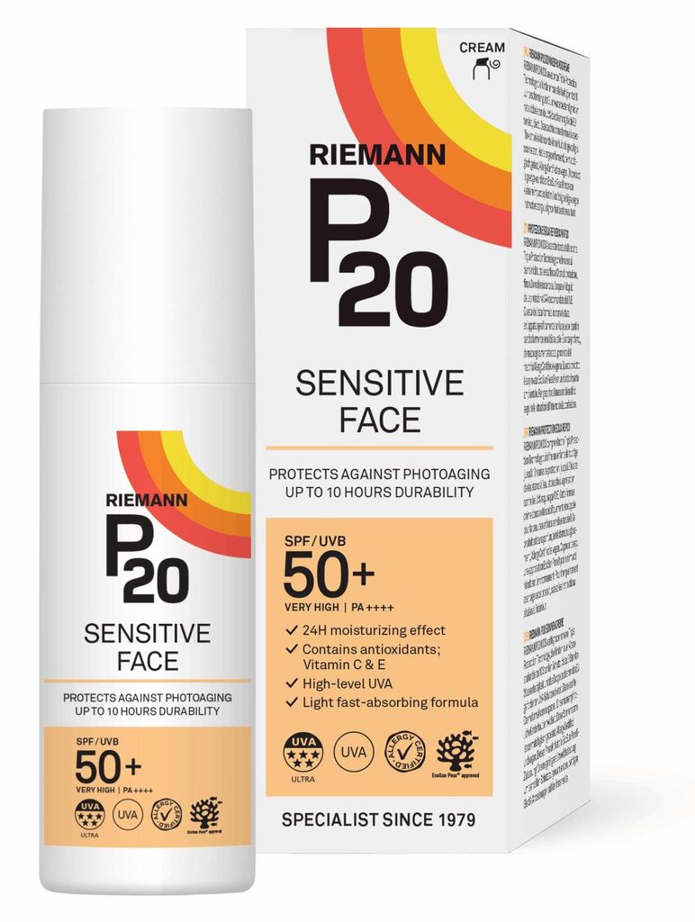 Riemann P20 Sensitive Face SPF50+ Creme (50 g) Produktbild 