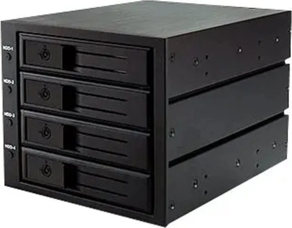 Rack Amovible Hot Swap ICY BOX IB-564SSK avec Ventilateur 80mm Intégré