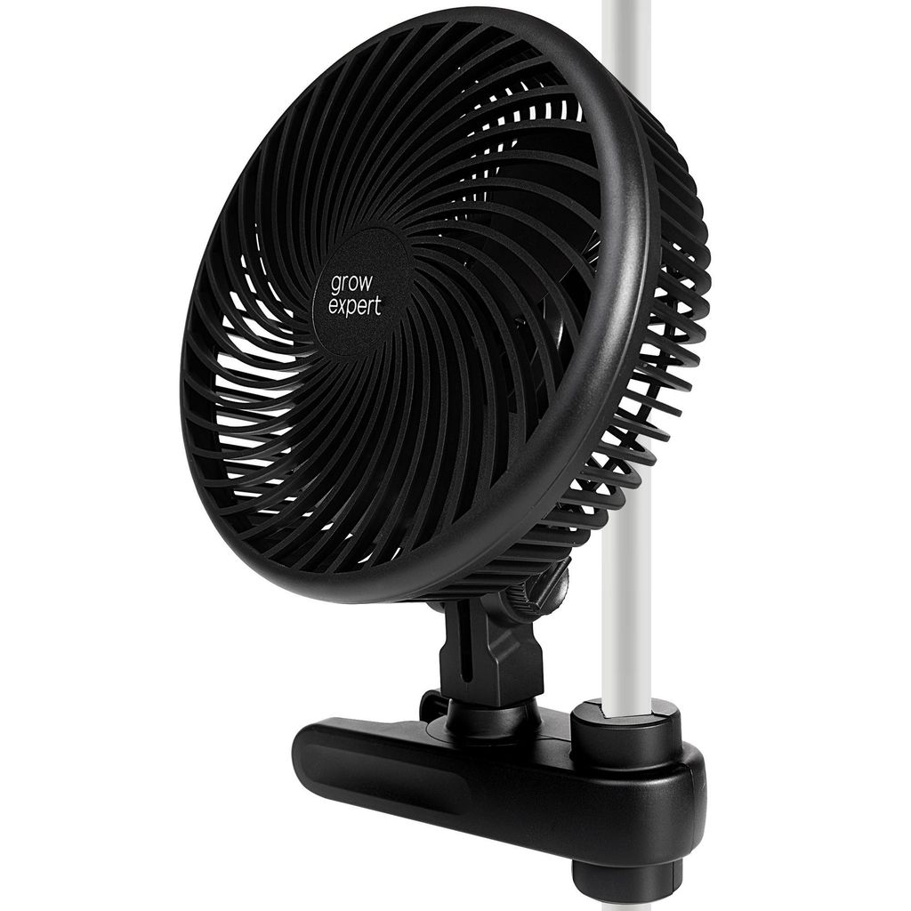 Hochwertiger Grow Clip-Ventilator mit EC-Motor, 10 Stufen, leise, 220 cm Kabel, 20 cm Ø, 10W, 560 m³/h, 32 dBA – Perfekt für Growbox, Zelt & P...