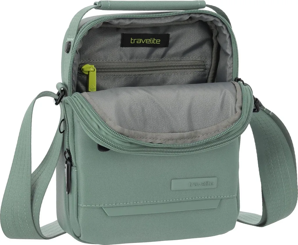 Travelite Workfloow Crossbody Bag Sage Menta - Nylon Riciclato 2L - 5