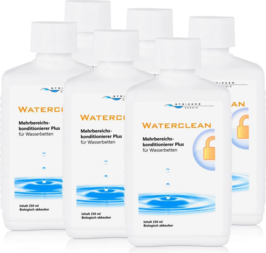 Stricker Chemie Waterclean Wasserbett-Konditionier er Plus 250ml ( 6er Pack )