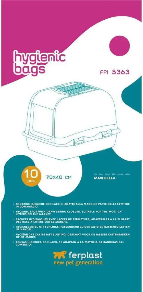 Ferplast Hygienebeutel für Katzentoilette Maxi Bella FPI 5363