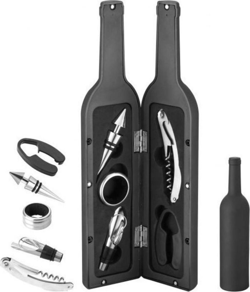 Weinset In Einem Etui In Form Einer Flasche Kinghoff Kh-1166