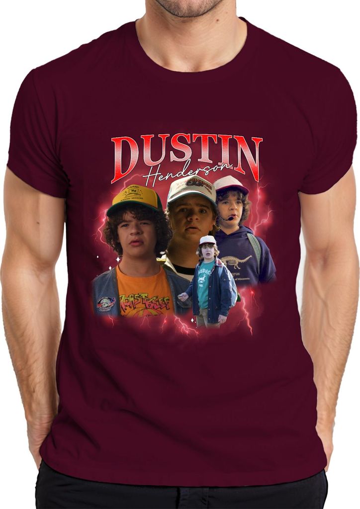 Dustin Henderson Stranger Fan Geschenk Retro 80er Vintage Produktbild 