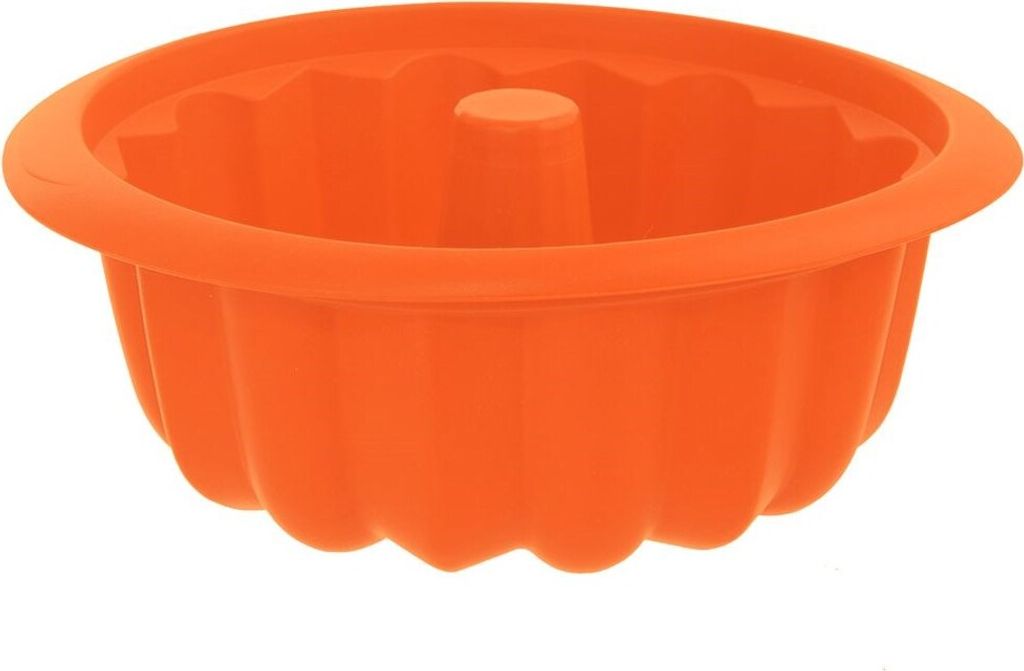 Orion Gugelhupfform antihaft Gugelhupf aus Silikon Kuchenform Napfkuchenform orange