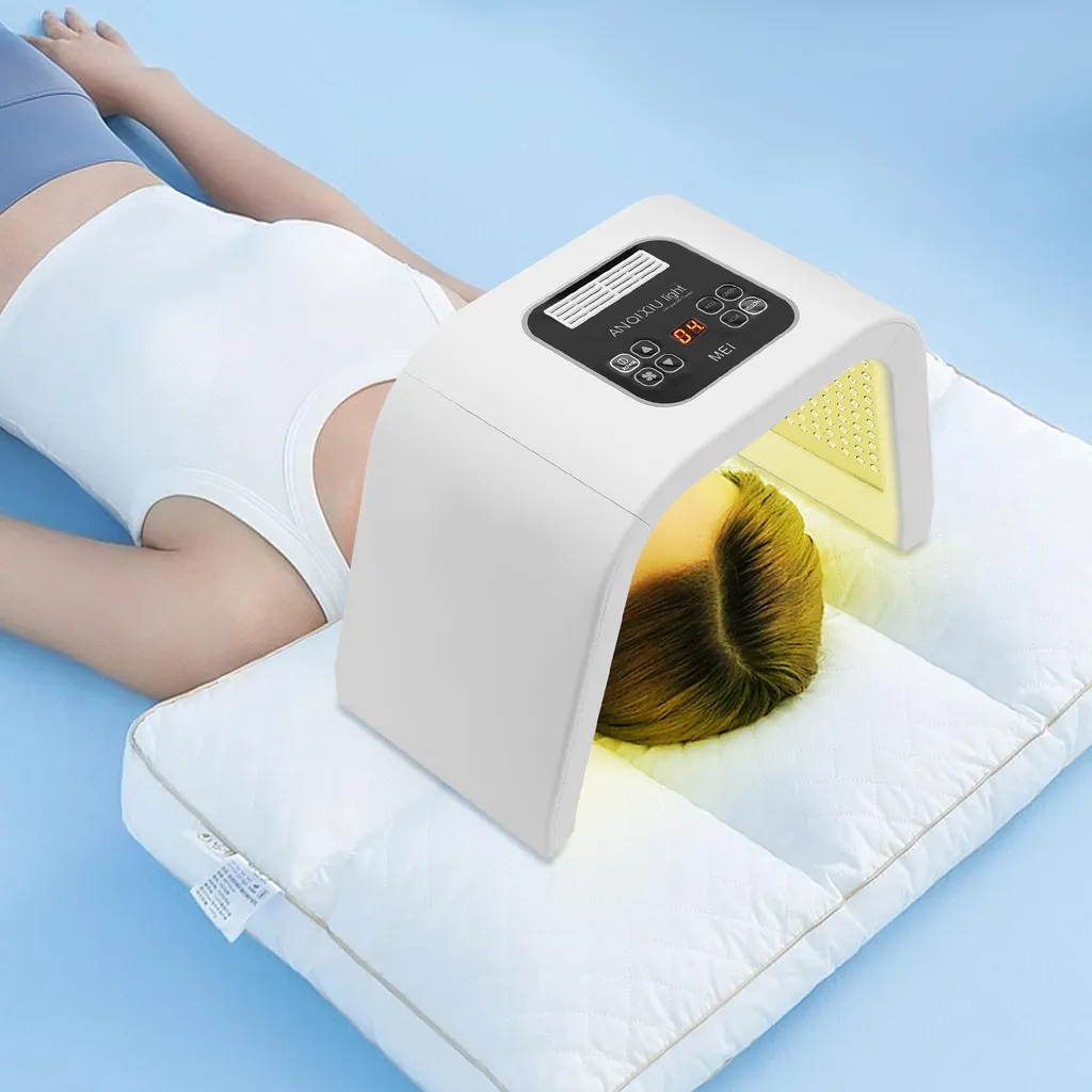 Masque LED visage anti-imperfections et éclat multi-ondes Blanc pur