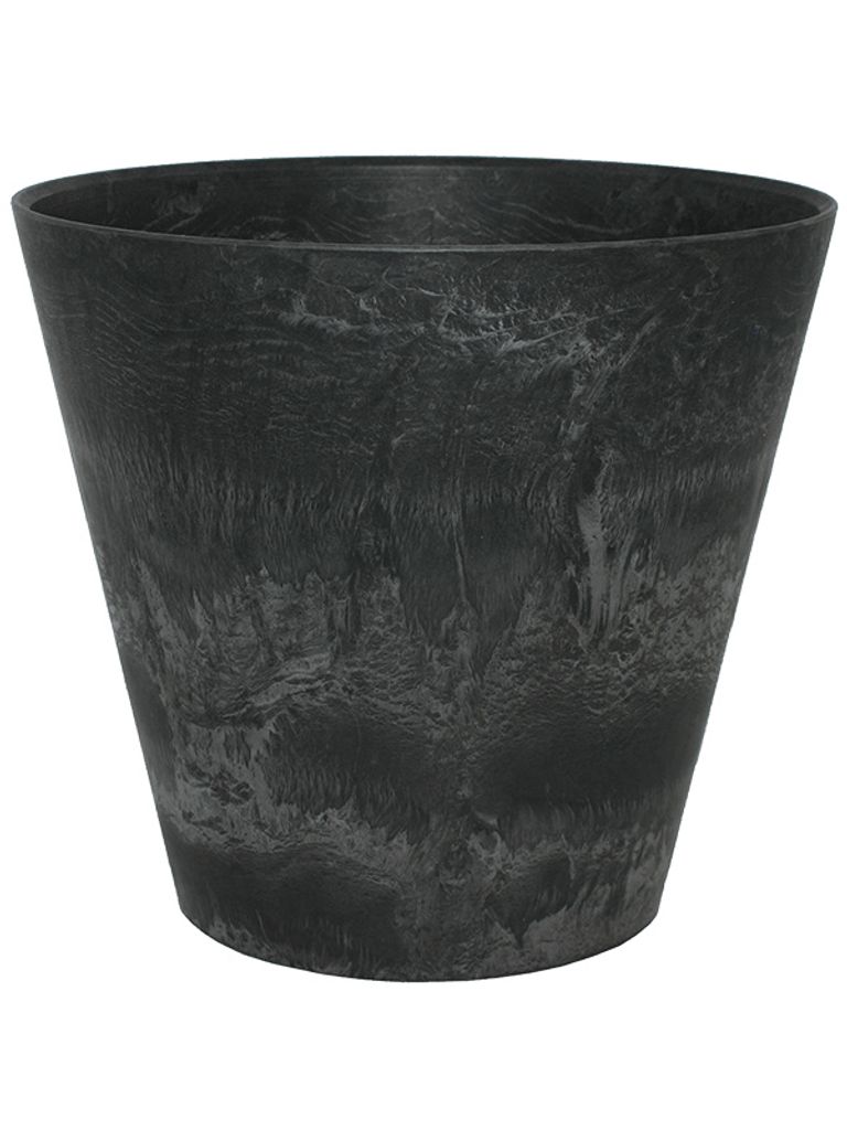 Artstone Topf Claire - 22 cm - Schwarz