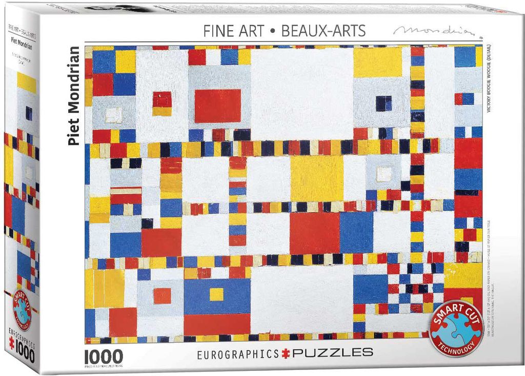 Eurographics Puzzle Victory Boogie Woogie - Mondrian, 1000 Teile, 68 x 48 cm, 6000-6168
