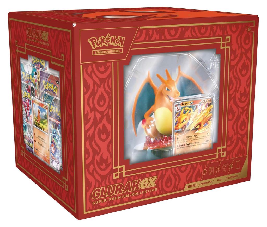 Pokémon-TCG: Glurak-ex Super-Premium-Kollektion Produktbild 