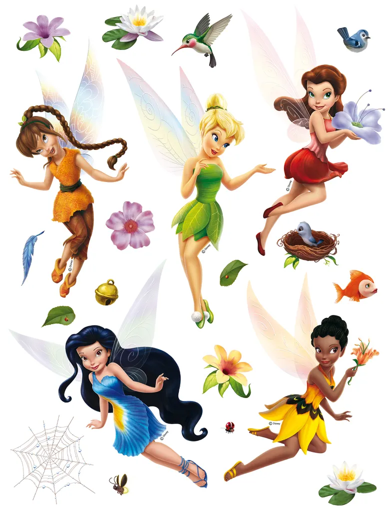 Personnaliser une chambre de fille avec le sticker Disney Fées 65x85