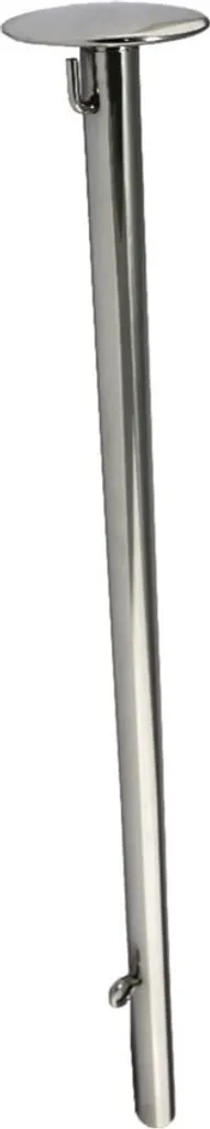 Mât de drapeau Hollex ø 19mm L=500mm en acier inoxydable 316 droit