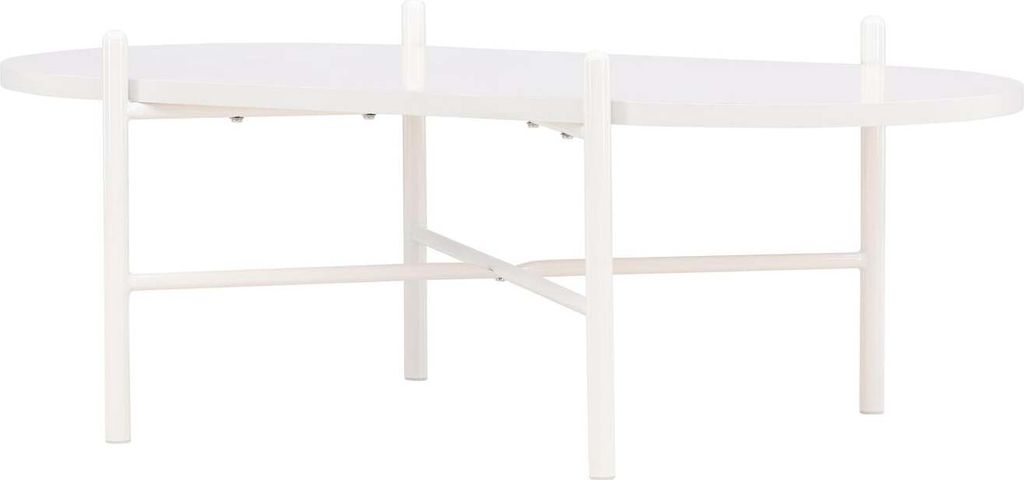 FURNLUX Couchtisch Pueblo Weiss 60cm / Hauptfarbe: Weiß / Abmessungen: 60 x 120 x 45 cm