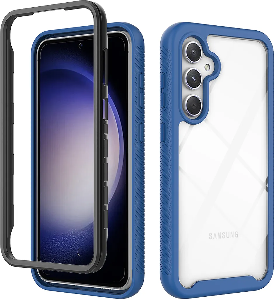 Cover Galaxy S23 FE Navy Blue - Protezione Ibrida Antiurto Slim