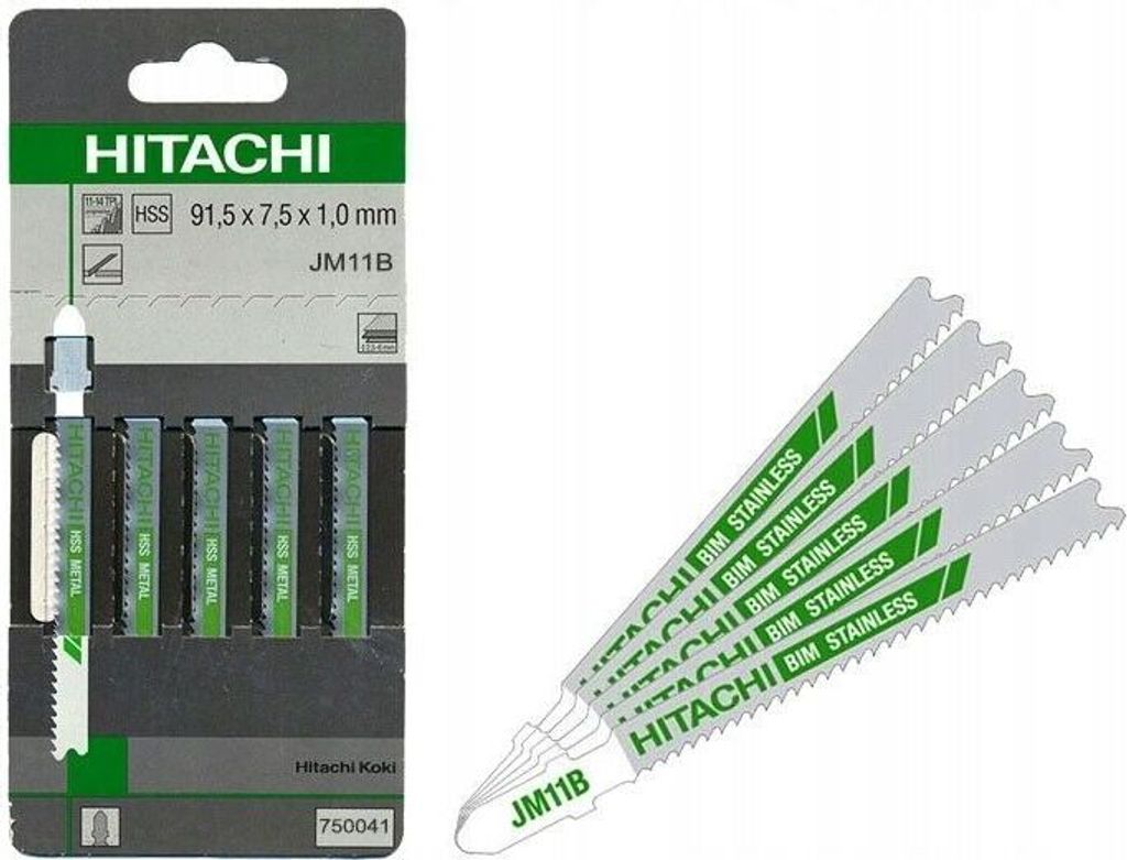 5 x Hitachi – 750041  Stichsägeblätter  JM11B  91,5 x 7,5 x Produktbild 1